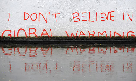 Banksy art don't believe in global warming 