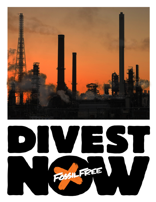Divest now poster