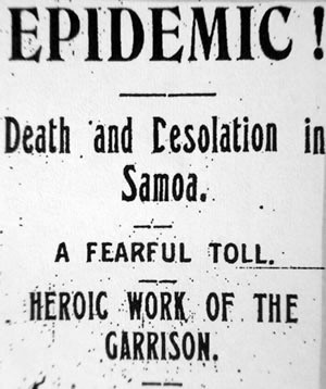 Epidemic newspaper report 