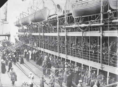 archive photo of people quarantined on ship