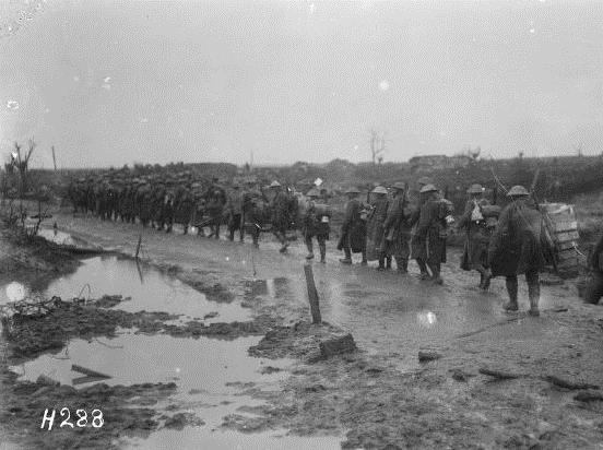 NZ Troops near Passchendaele in the First World War