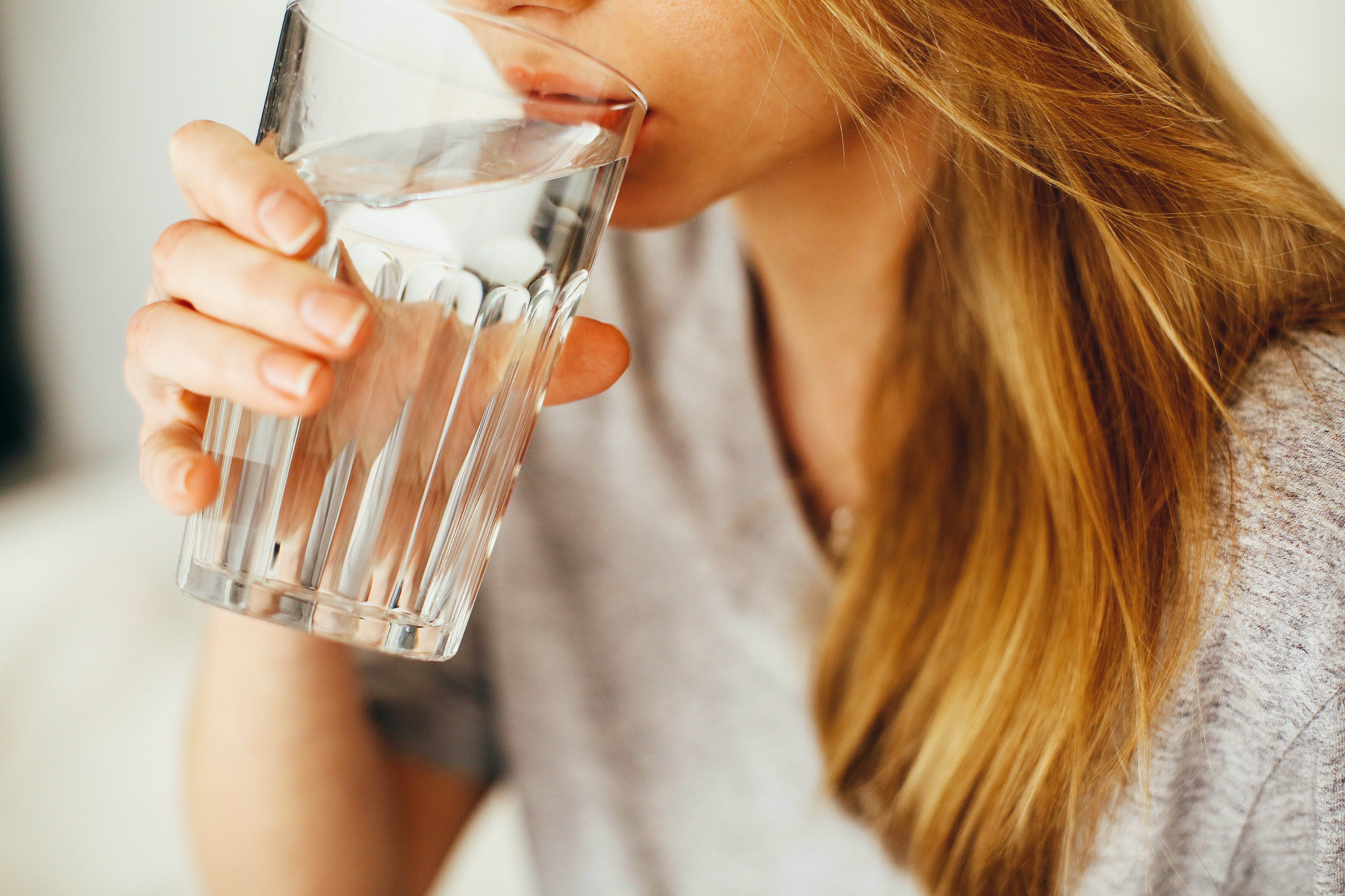 drinking fresh water