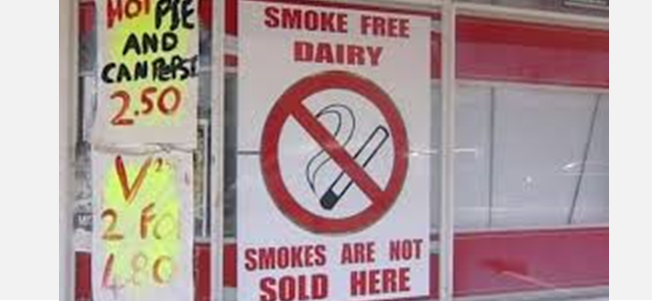 smokefree dairy sign 