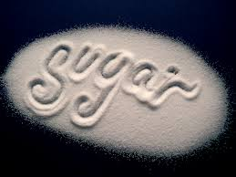 sugar word spelt out in sugar