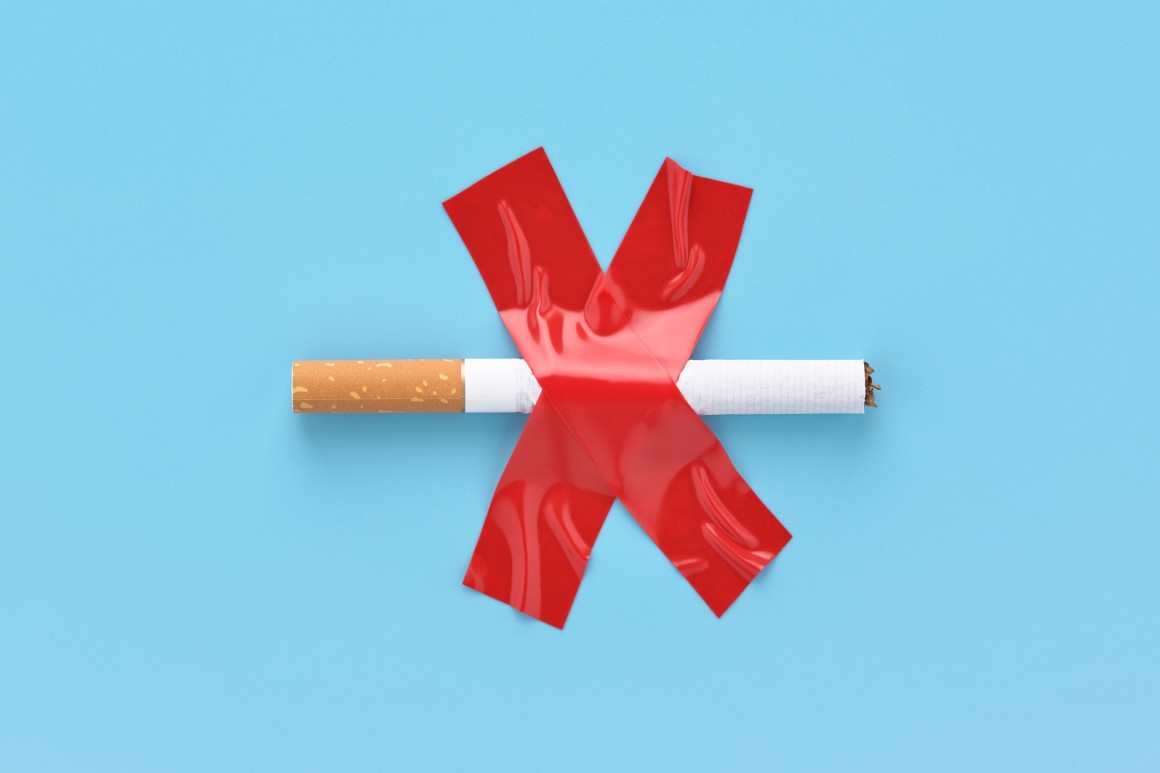 cigarette red tape cross