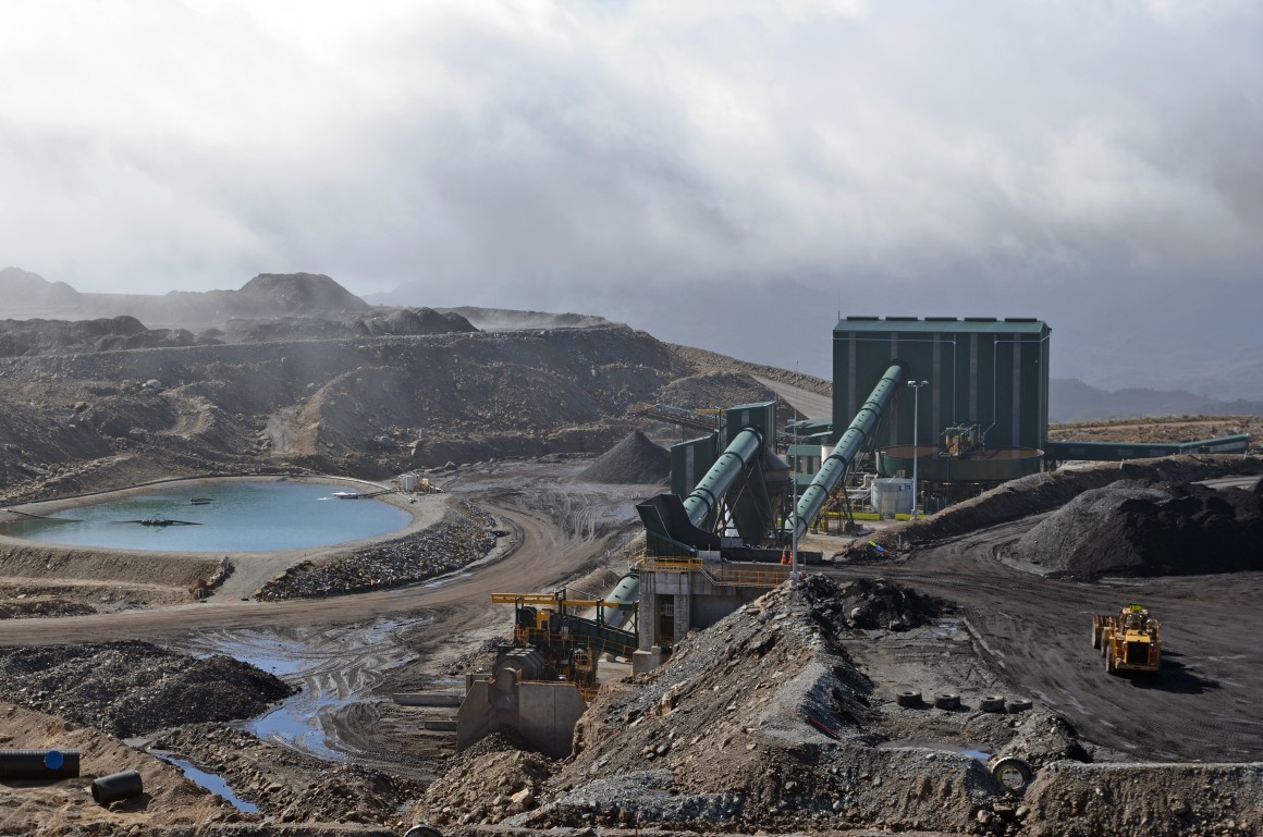 Coal washing facility at an open cast coal mine