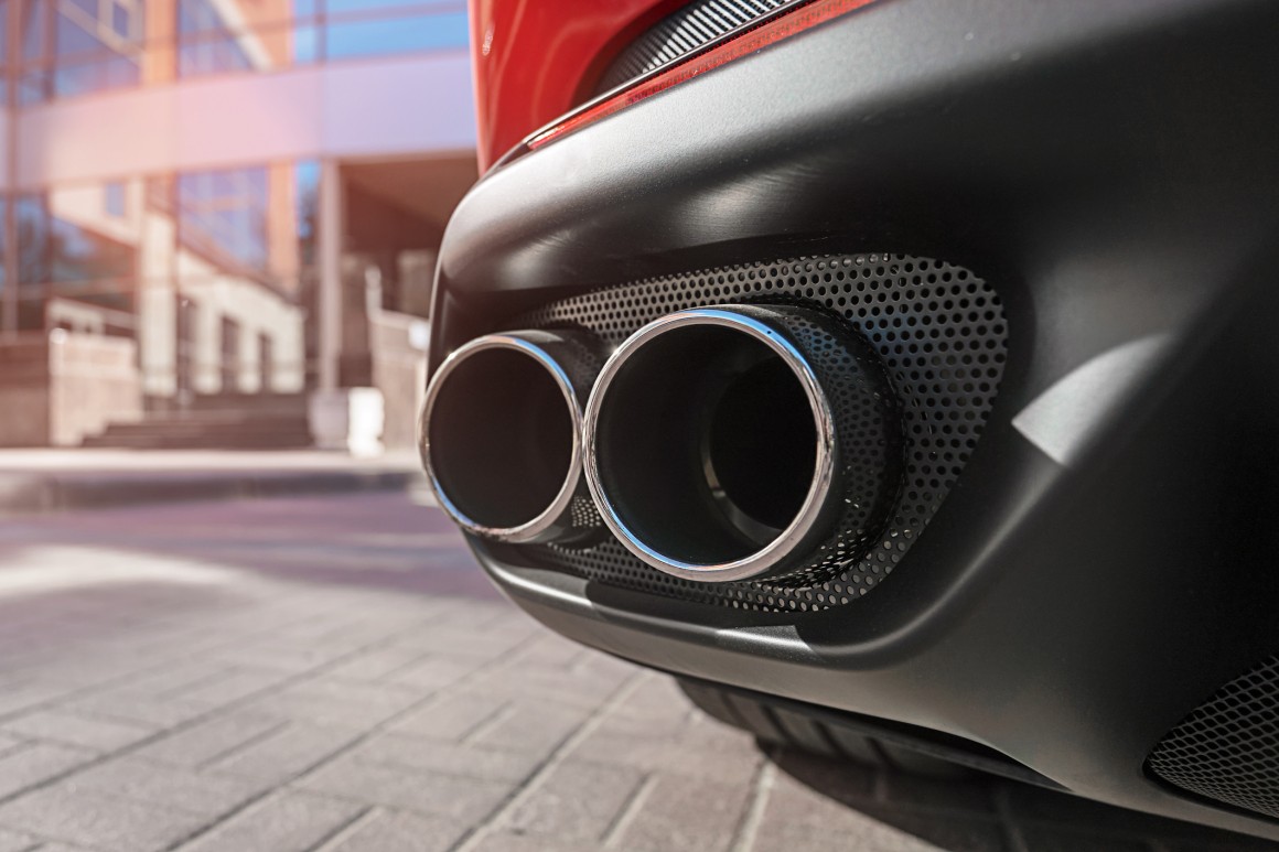 Photo of luxury car exhaust