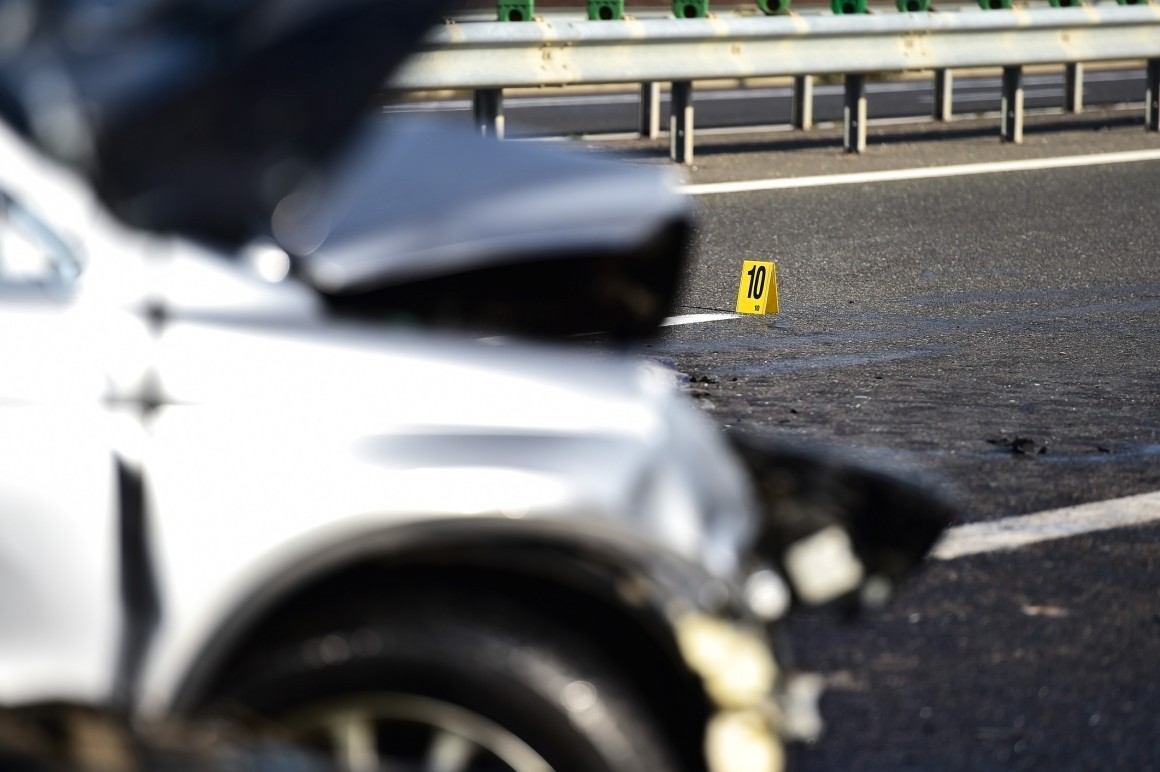 car crash scene
