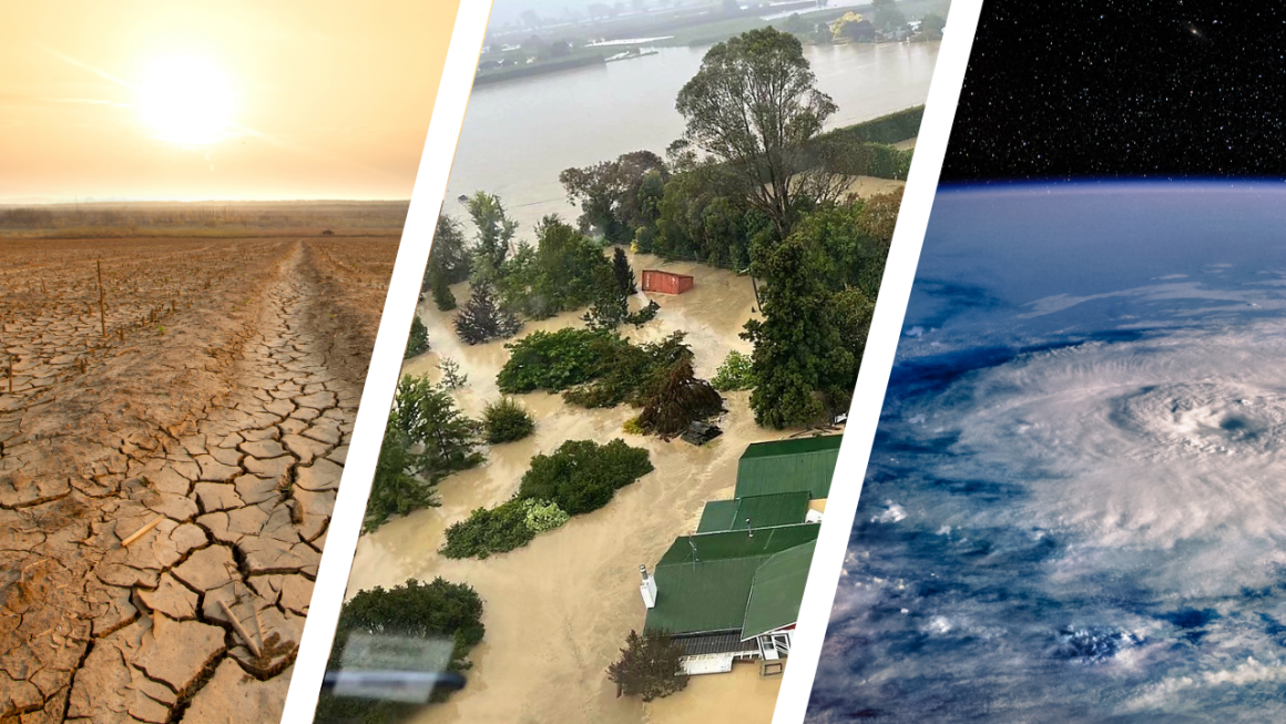 Updated montage cyclone, floods, drought