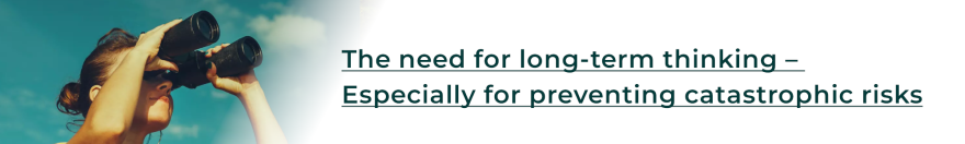 Long-term thinking title banner