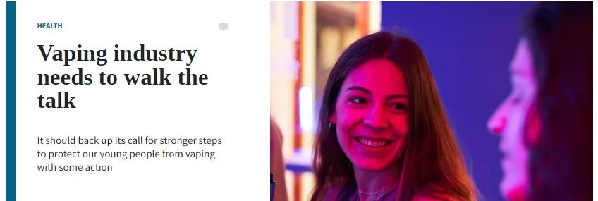 screenshot of newsroom article headline