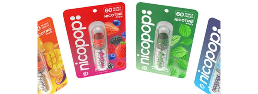 Photo of nicotine pearl products