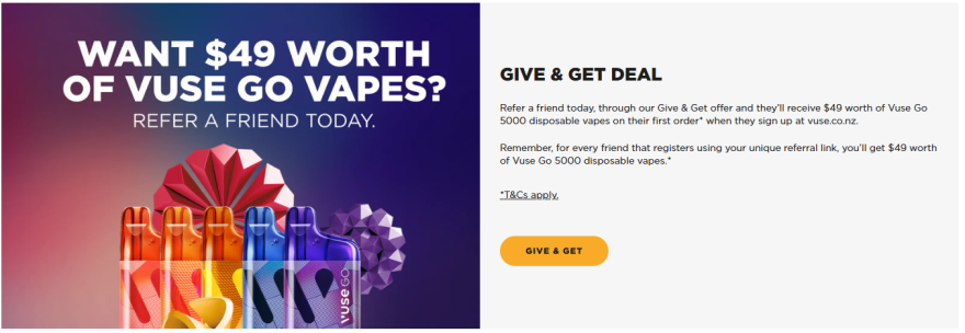 Give and get deal promotion 