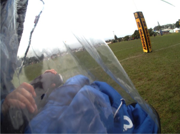 Image of alcohol branding at sports field