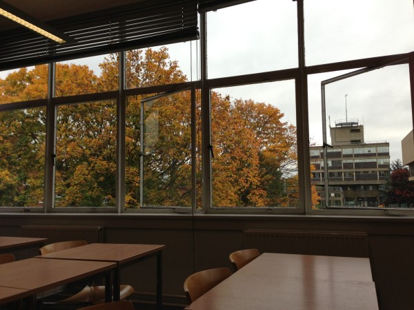 Classroom looking out
