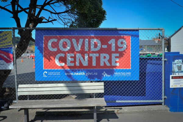 COVID-19 sign in Wellington