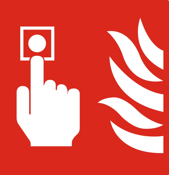 stylised fire alarm