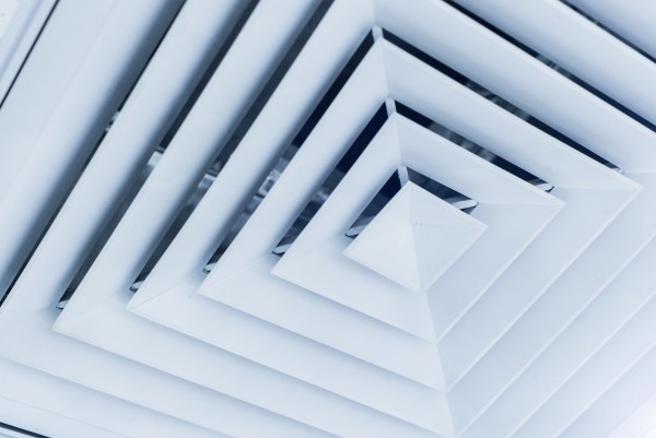 Photo of a ceiling ventilation grille.