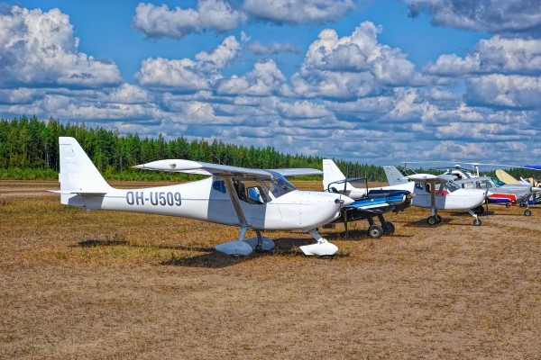 assorted single-engine piston-powered ultralight airplanes
